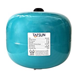 منبع تحت فشار تفسان بدون درجه 24 لیتری کوتاه 8 بار مدل TAFSUN TEV-WV